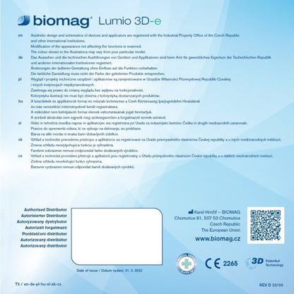 Instructions for use for Lumio 3D-e